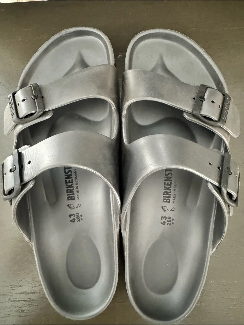 Men- Birkenstock Arizona EVA Sandals in Gray